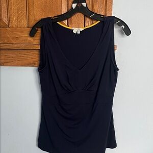 Boden Navy V-Neck Tank Top